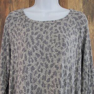 Buffalo David Bitton Women's M Gray Spotted Knit Sweater